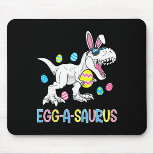 Easter Bunny Dinosaur Egg A Saurus Trex Kids Boys  Mouse Pad
