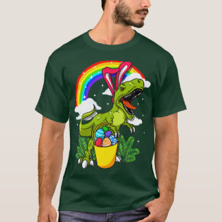 Easter Bunny Dinosaur  Rex Costume Adults Boys Gir T-Shirt