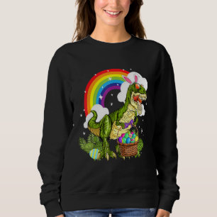 Easter Bunny Dinosaur T Rex Costume Boys Girls Kid Sweatshirt