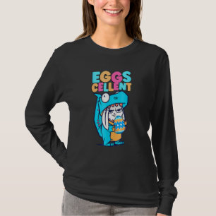Easter Bunny Dinosaur T Rex Egg Graphic Design T-Shirt