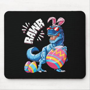 Easter Bunny Dinosaur T Rex Eggs Boys Kids Girl Ra Mouse Pad