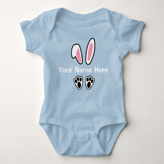 Easter Bunny Ears Baby Boys Bodysuit