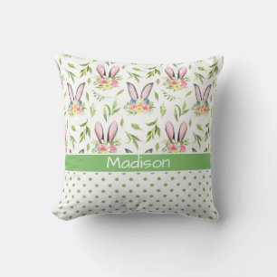 Easter Bunny Ears & Eggs Cushion