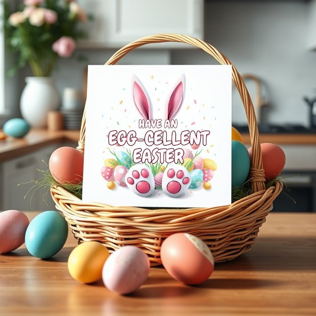 Easter Bunny Ears & Feet Holiday Card (Creator Uploaded)