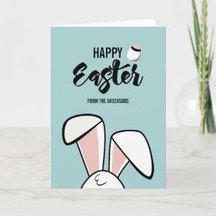 Easter Bunny Ears Greeting Card