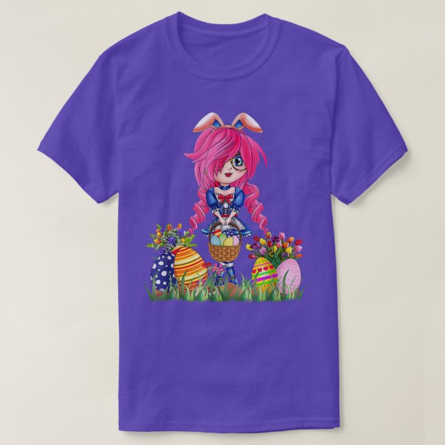 Easter Bunny Ears Japanese Anime Merch Cute Manga  T-Shirt (Design Front)