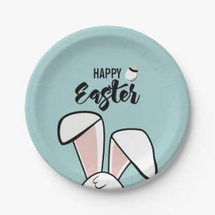 Easter Bunny Ears Paper Plate