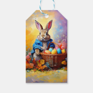 Easter Bunny easter egg basket Gift Tags