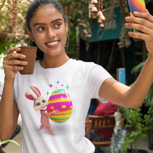 Easter Bunny Easter Egg Happy Easter Egg Hunt Cute T-Shirt (Creator Uploaded)