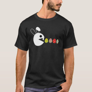 Easter Bunny Eating Easter Eggs Cute Rabbit Huntin T-Shirt