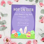 Easter Bunny Egg Hunt and Sunday Brunch Invitation<br><div class="desc">This season,  set the stage for a celebration like no other with our enchanting Easter Bunny Egg Hunt and Sunday Brunch Invitations. From the adorable bunny ears to the delicately painted eggs,  each invitation is a work of art that promises to spark excitement and anticipation among your guests.</div>