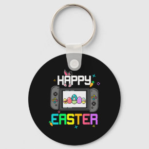 Easter Bunny Egg Hunt Gamer Kids Boys Mens Video G Key Ring