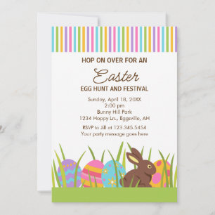 Easter Bunny Egg Hunt Invitation