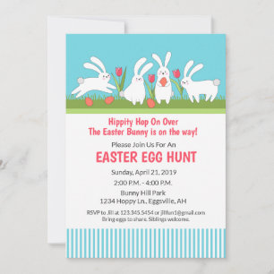 Easter Bunny Egg Hunt Invitation