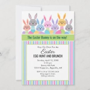 Easter Bunny Egg Hunt Invitation