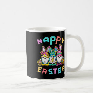 Easter Bunny Egg Hunting Gnome Happy Easter Coffee Mug