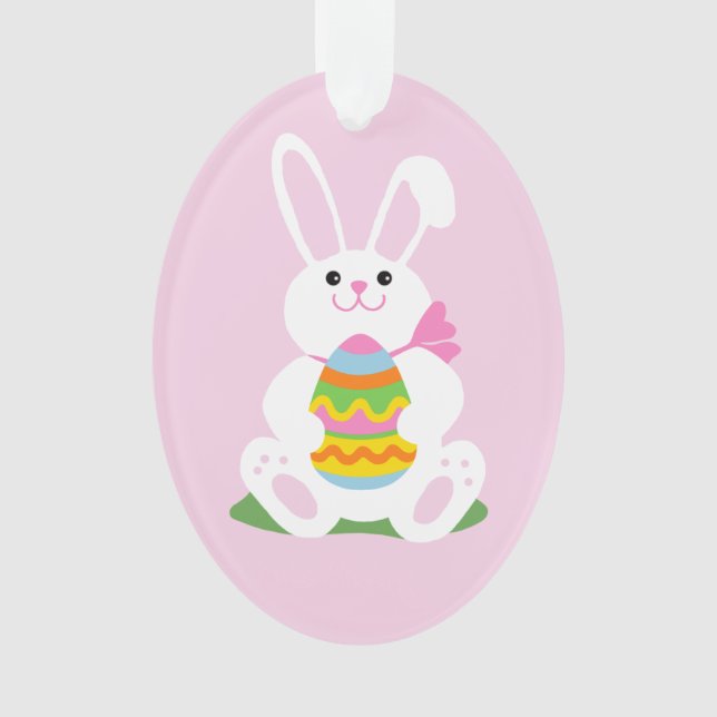 Easter Bunny ~ Egg Tree Ornament (Front)