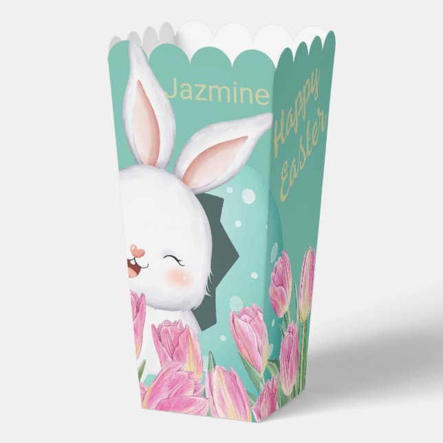 Easter Bunny Egg Tulips  Favour Box (Front)
