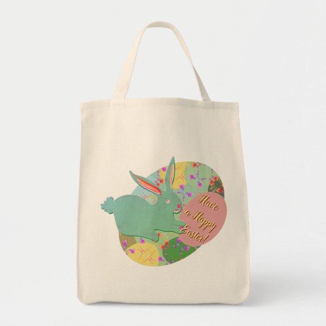 Easter Bunny Eggs Tote Bag (Front)
