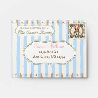 Easter Bunny Envelope Blue, Official Mail