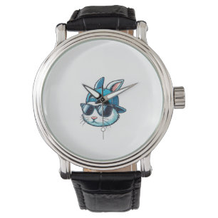 Easter Bunny Face Baseball Cap Sunglasses Rabbit B Watch