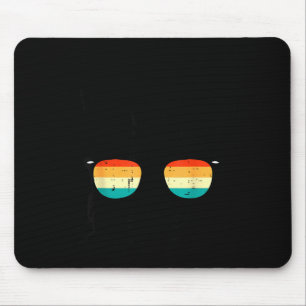 Easter bunny face sunglasses retro rabbit men boyE Mouse Pad