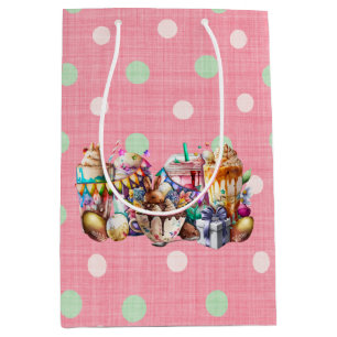 Easter Bunny Fancy Coffee Drinks  Medium Gift Bag