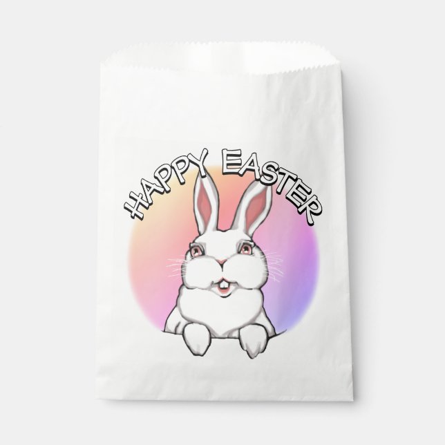 Easter Bunny Favour Bags Personalised Easter Bags (Front)