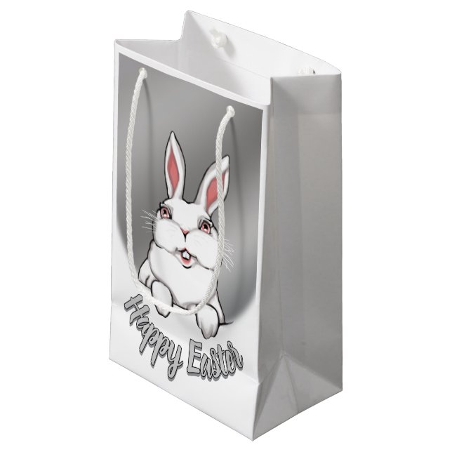 Easter Bunny Favour Bags Personalised Easter Bags (Front Angled)