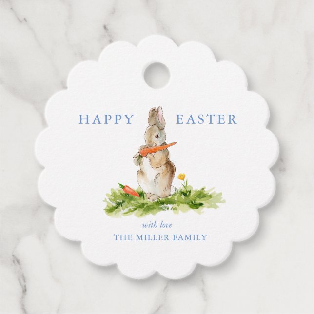 Easter bunny Favour Tags (Front)