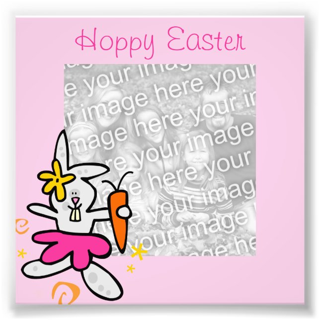Easter Bunny Frame Photo Print (Front)