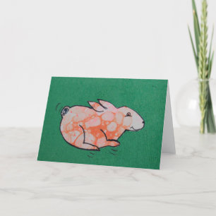 Easter Bunny Frameable Art Card