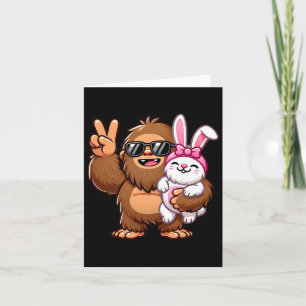 Easter Bunny Funny Easter Day Sasquatch Card