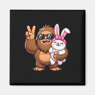 Easter Bunny Funny Easter Day Sasquatch Magnet