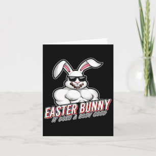 Easter Bunny Funny Gym Gymer Body  Card
