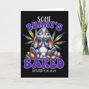 Easter Bunny Funny Weed Smoking Rabbit Day _1 Card