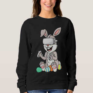 Easter Bunny Gamer Eggs Funny Gaming Toddler Boys  Sweatshirt