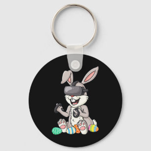 Easter Bunny Gamer Fun Eggs Gaming Toddler Boys Ki Key Ring