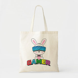 Easter Bunny Gamer Rabbit Easter Day Gaming Boys G Tote Bag