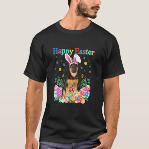 Easter Bunny German Shepherd Dog With Easter Eggs T-Shirt