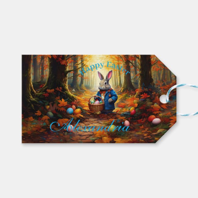 Easter Bunny  Gift Tags (Front (Horizontal))