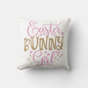 Easter Bunny Girl Cushion