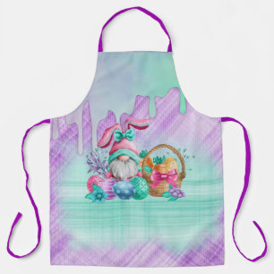 Easter Bunny Gnome With Basket Eggs  Apron