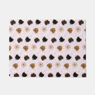 Easter Bunny Goldendoodle Dogs Doormat