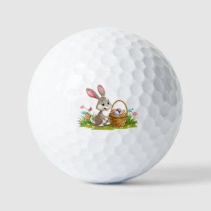 Easter bunny golf balls