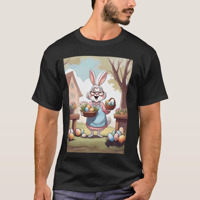 Easter Bunny Grandma Easter T-Shirt (Front)