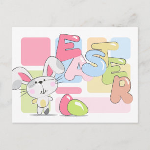 Easter Bunny Greeting Holiday Postcard