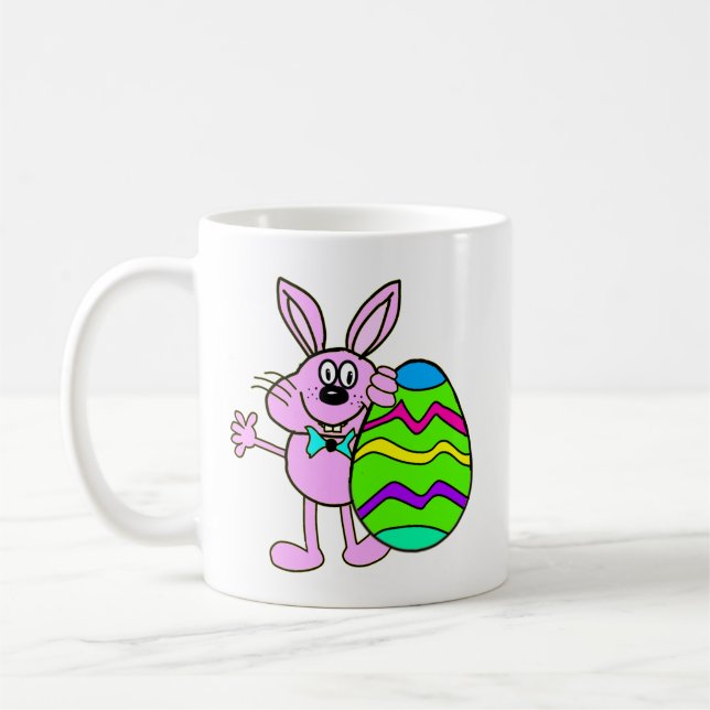 Easter bunny grocery bag coffee mug (Left)