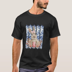 Easter Bunny Happy Easter Day Sunday Egg Toile Blu T-Shirt
