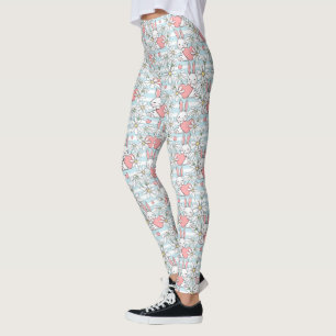 Easter Bunny, Hearts and Daisies Leggings